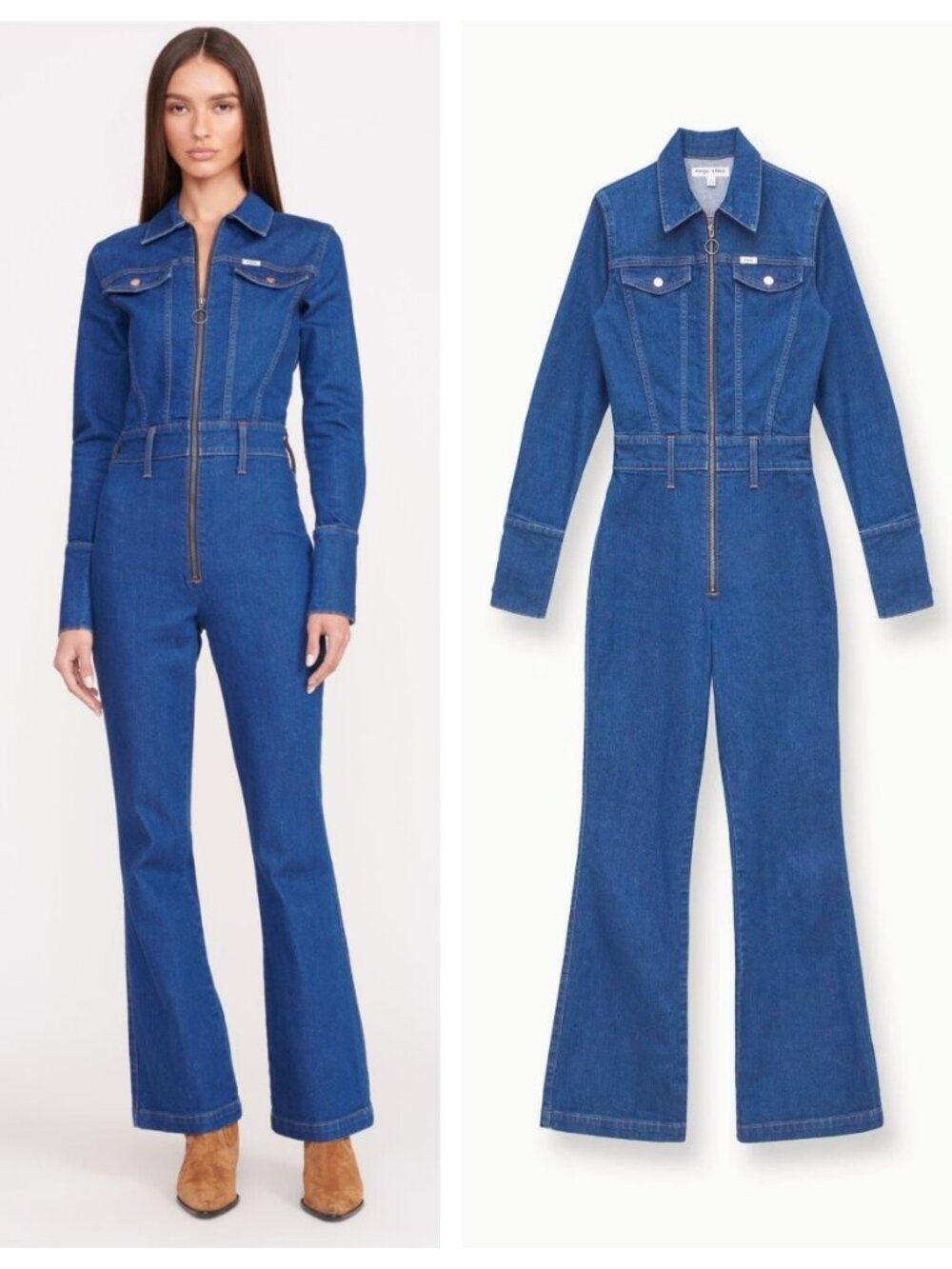 Staud x Wrangler The Body Denim Jumpsuit